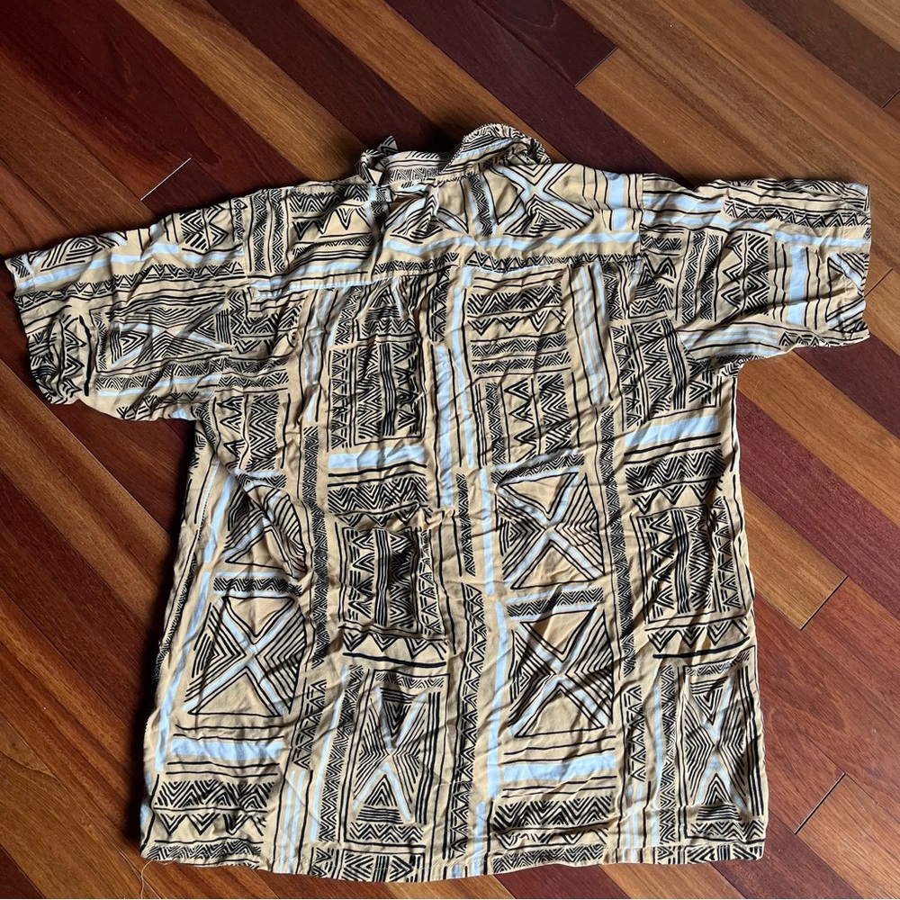 Y2k Pattern Button Down Shirt - image 3